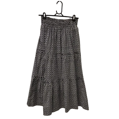 Decjuba Womens  Size M Maxi Skirt Black  / White 