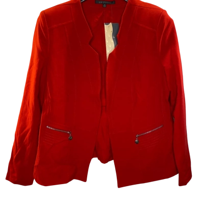 Liz Jordan Womens Jacket Size 14 Red 