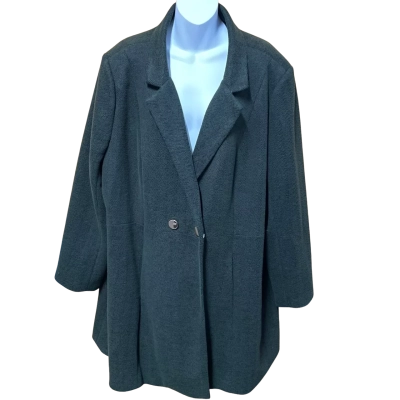 Estelle Womens Green Coat Size 20