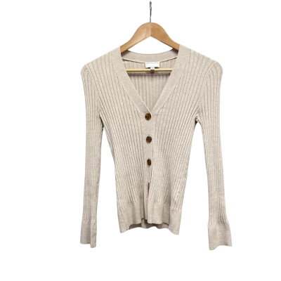 Witchery Womens  Size XXS Button Up Top Beige 