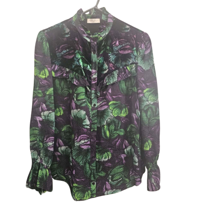 Sandro - Womens - Size 14 - Long Sleeve Shirt - Multicoloured 