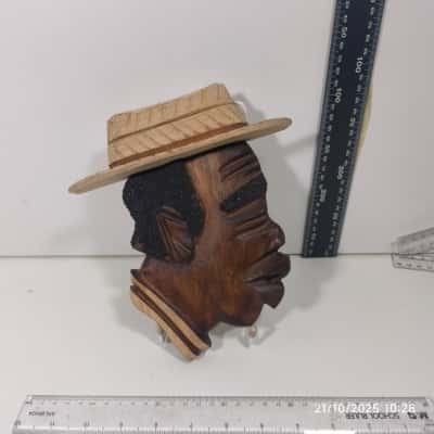 Wooden Wall Carving Art Folk Hand Made 