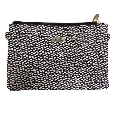 Serenade Womens Handbag Black  / White 