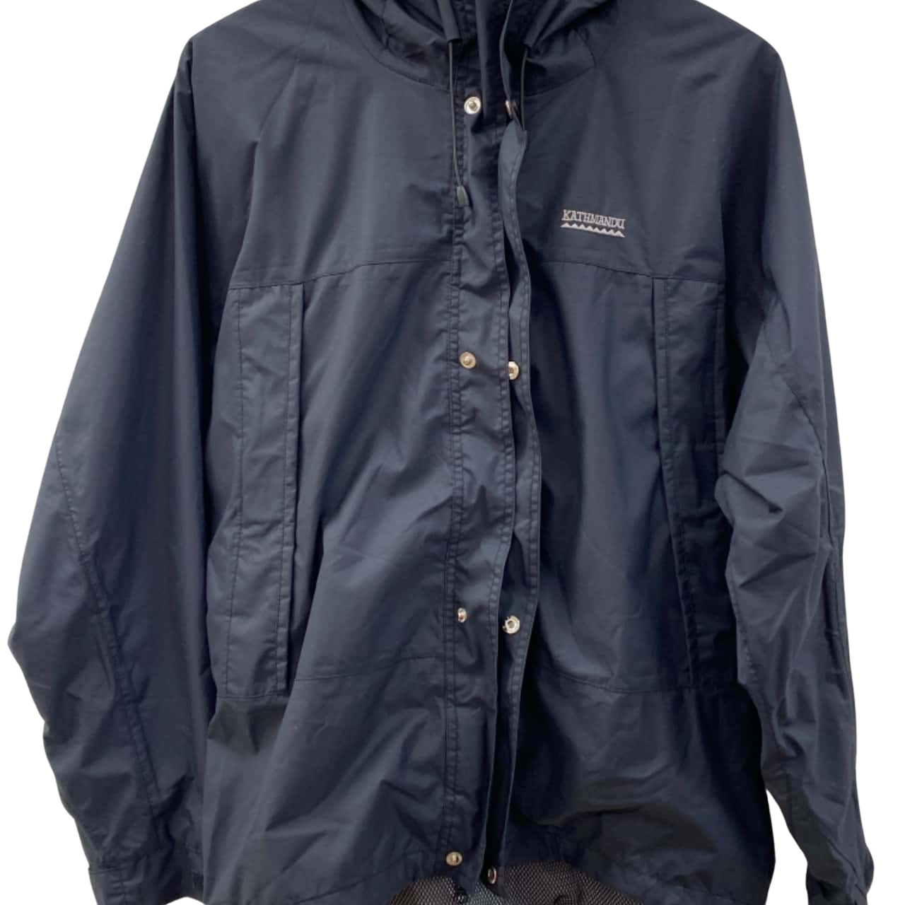 Kathmandu Mens Size L Raincoat Navy Blue (s)