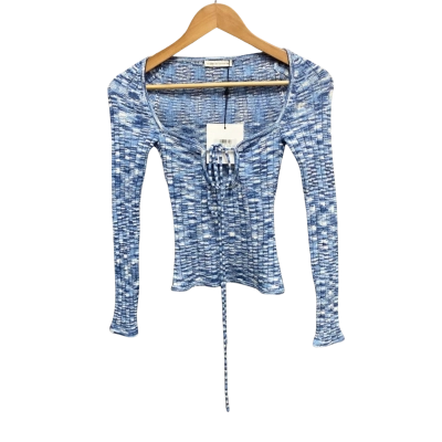 Chosen by Tuchuzy Womens  Size XXS Long Sleeve Top Blue RRP $199