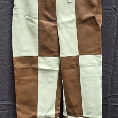 Glassons Womens  Size 10 Straight Leg Pants Brown / White 