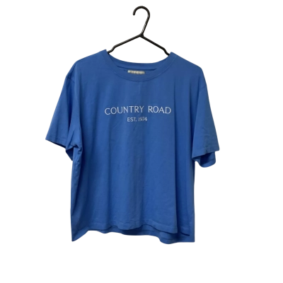 Country Road  Womens  Size XL  Blue  Short Sleeve Shirt 