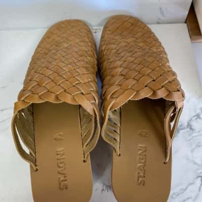 St. Agni Womens  Size 42 Wedges Brown 