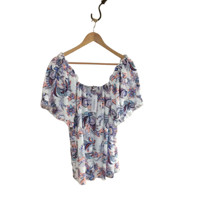 Rockmans Womens  Size 14 Floral Top Multicoloured 