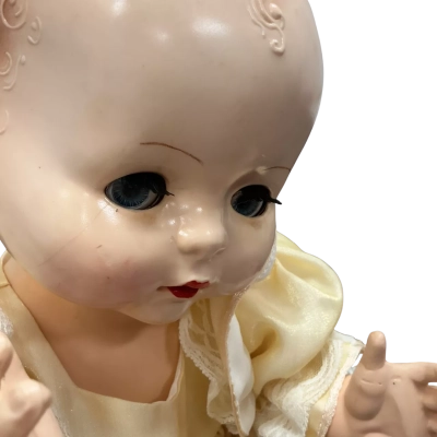 Vintage 1950s Pedigree Baby Doll 45cm - Made in England - Original Dress & Bloomers