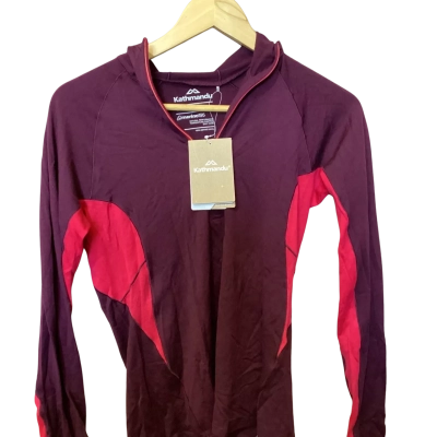 Kathmandu Womens  Size 10 Hoodie Maroon / Pink  / Purple 
