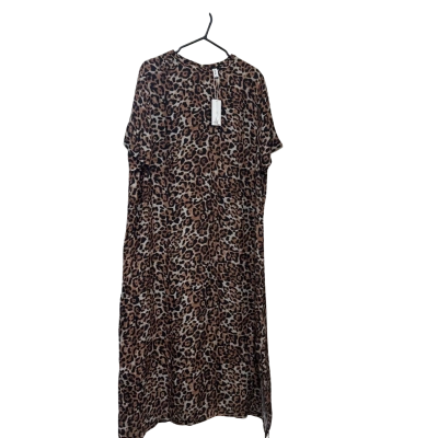 BRAND NEW ADORNE LEOPARD CUPRO DRESS. SIZE 14 