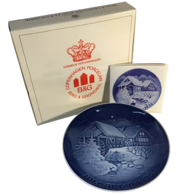 Bing & Grondahl Porcelain Plate House Scene