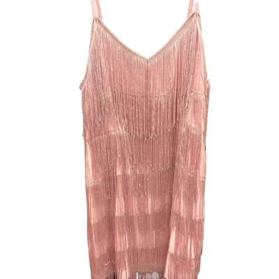  Women’s PINK Flapper GATSBY style dress - Size L 