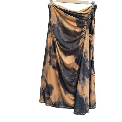 Sunny Girl Womens  Size 16 Maxi Skirt Black  / Brown 