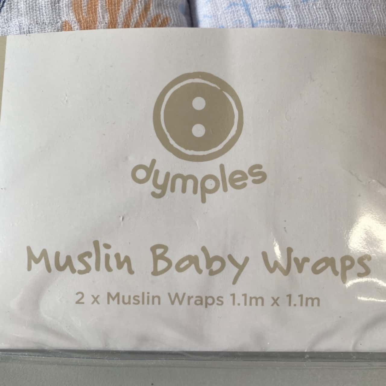 Dymples Muslin Baby Wraps 2 Pack Ocean Theme New In Package (s)