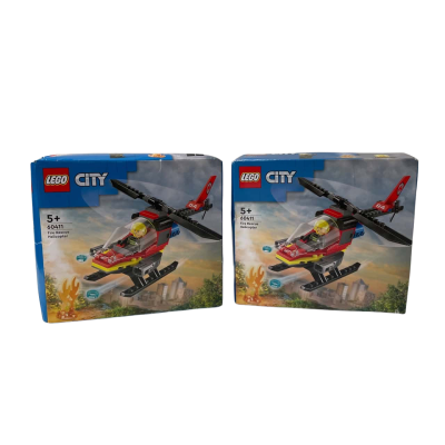LEGO City ‘Fire Rescue Helicopter’ #60411 (x2) - New in Sealed Boxes