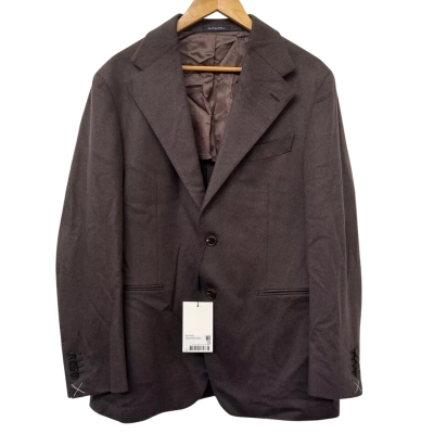 Suit Supply Mens Size 46 Brown Cashmere Suit Jacket 