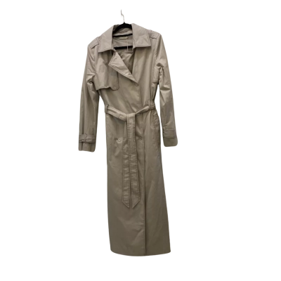  First.Mse Women's  Size XS Grey Trench Coat 