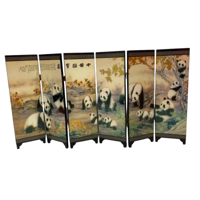 Giant Panda Double Sided Foldable Screen 