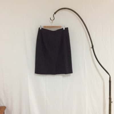 Chelsea Design Women's Size 14 Midi Skirt Black  / White 