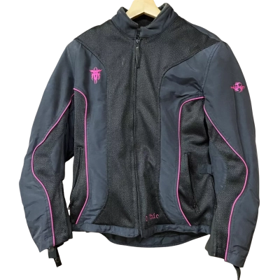 Motodry  Womens Size 12 Black/Pink Bike Jacket