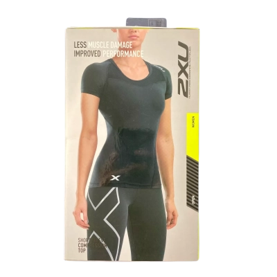 2XU Womens  Size L Sports Short Sleeve Compression Top Black  