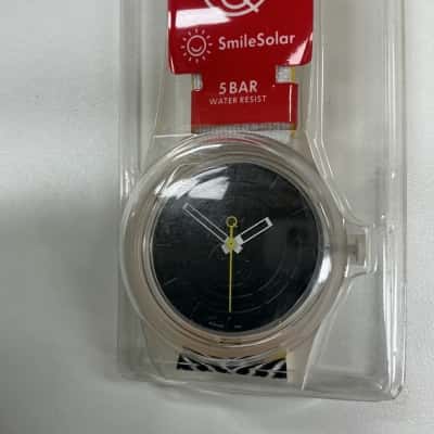 Q&Q Unisex Black/White Solar Watch RRP: $50