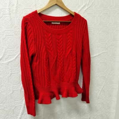Alannah Hill Red Wool Top VGUC 