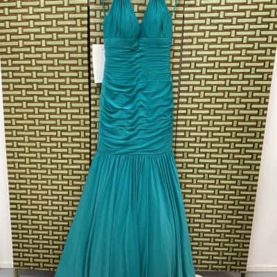 New Women’s Formal Gown Dress Ladies School Size 6 Halter neck wedding bridesmaid bridal 