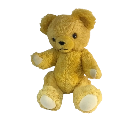 Vintage George Tauber Imports T M Joy Time Plush Teddy Bear Approx 35 x 26cm