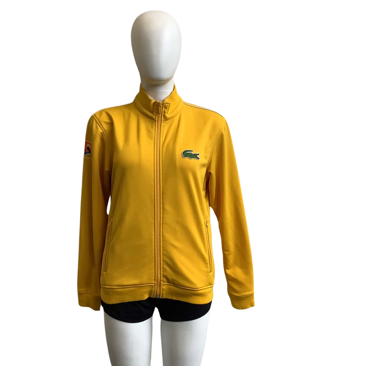 Lacoste Womens Size 12 Performance Jacket Yellow