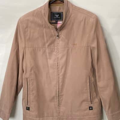  Mens  Size 48 Front Zipper Beige 