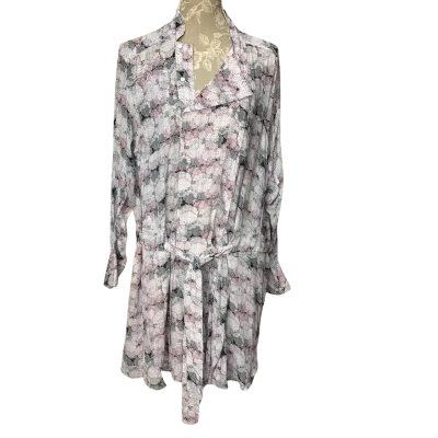 Reiss Womens  Size 12UK Alice-Circle Pink Print Dress
