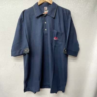 Nike Mens  Size XXL Short Sleeve Shirt Navy Blue BNWT 