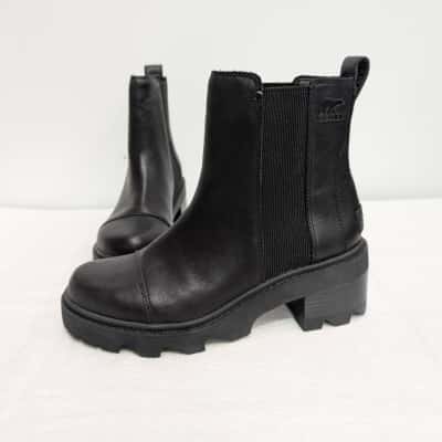 Sorel Joan Now Womens Black Chelsea Boots