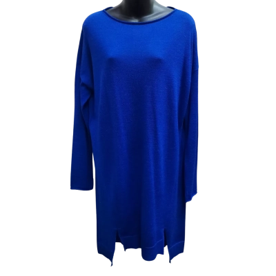New With Tags AUSTRALIA ALAPACA CONNECTION Tunic Dress in Cobalt Colour Size L / XL Orrp$369