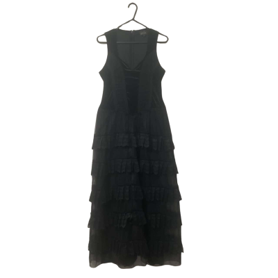 Womens Sinister Size XL Gothic Sleeveless Dress Black  