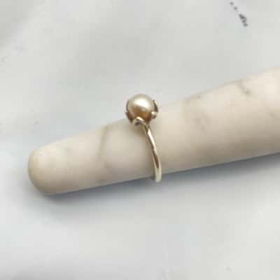 Sterling Silver Pearl Dress Ring