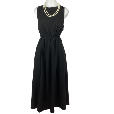 Amira Collective Sleeveless Midi Dress-Black Size S/M