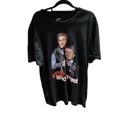 Quirky “Step Brothers “ Jay Jays Mens  Size L Short Sleeve T-shirt Black  RRP $ 35