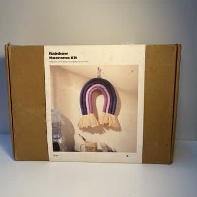 Typo rainbow macrame craft kit