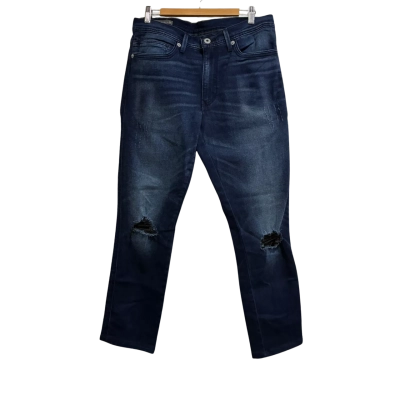 Levis Women's Size 34x32 Blue Tab Ripped Skinny Denim