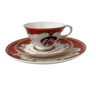 Royal Crest Commemorate plate cup and saucer  wedding of HRH Prince William to Catherine Middleton