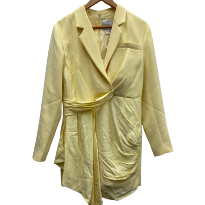 C/Med Collective Womens Size 12 Long Sleeve Dress / Midi Dress Yellow 