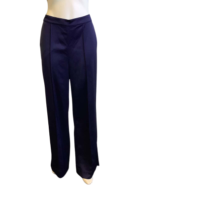 BNWT Witchery Women's Size 8 Pull On Split Leg Trouser Midnight Blue 