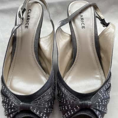 CLARICE  Womens  Size 7 Heels Grey 