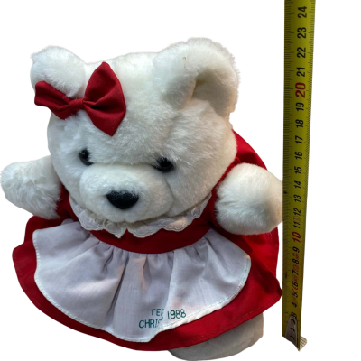 Teddy Christmas 1988 Vintage 