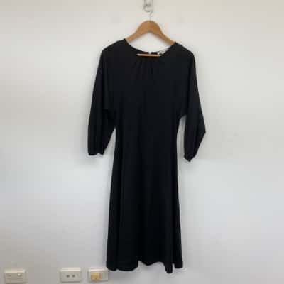 Country Road Black Panel Detail Dress  Size S 