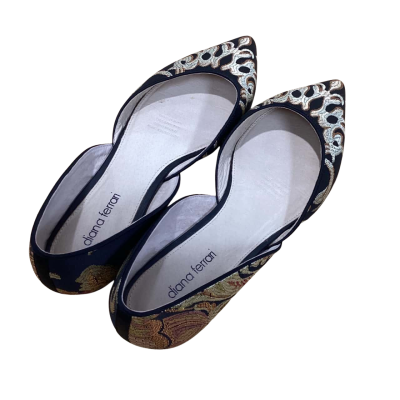 Diana Ferrari Womens  Size 9 Sandals Black / Gold 